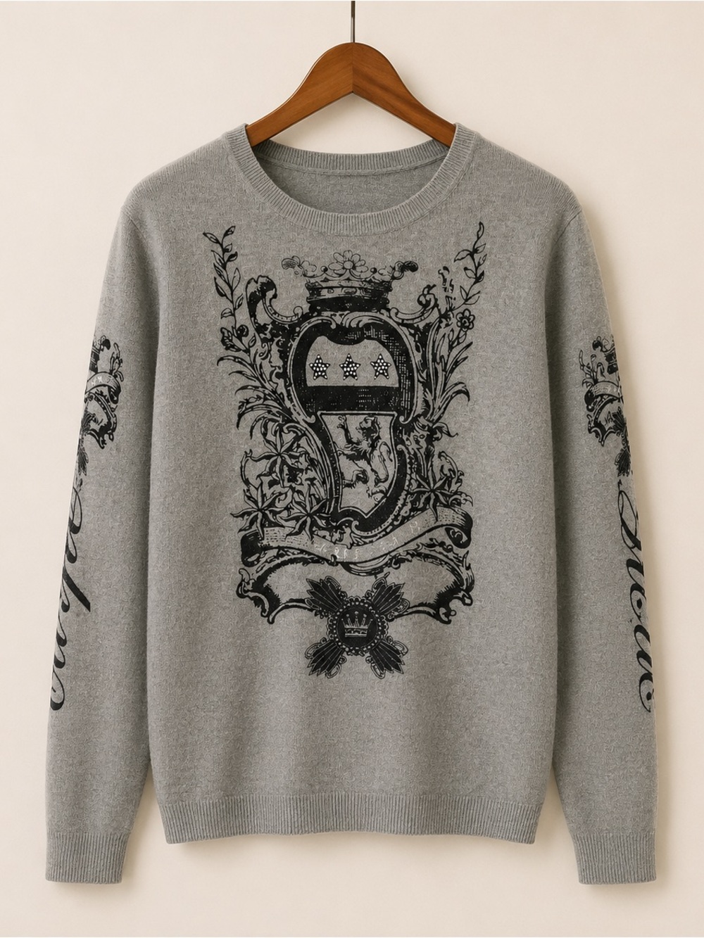 Neiman Marcus Men’s Printed Cashmere Sweater